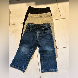 3 pairs of Janie and jack boys pants